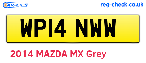WP14NWW are the vehicle registration plates.