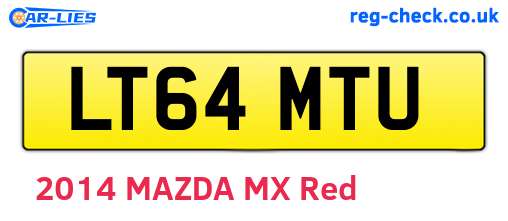 LT64MTU are the vehicle registration plates.