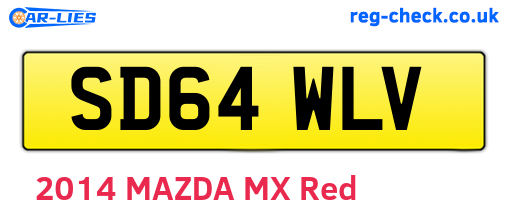 SD64WLV are the vehicle registration plates.
