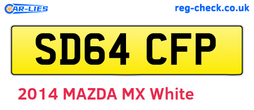SD64CFP are the vehicle registration plates.
