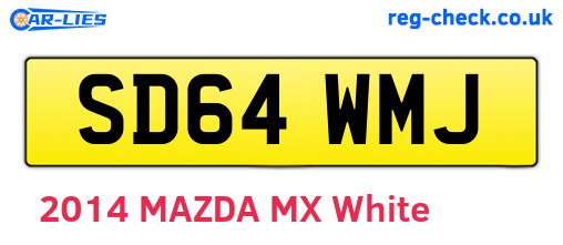 SD64WMJ are the vehicle registration plates.