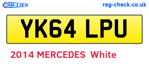YK64LPU are the vehicle registration plates.