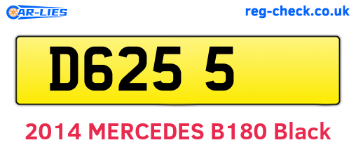 D6255 are the vehicle registration plates.