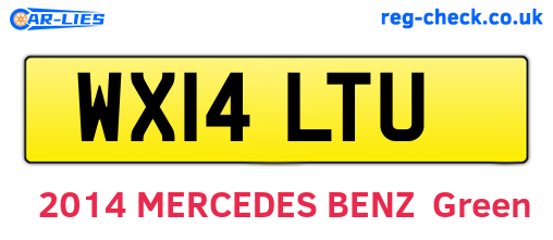 WX14LTU are the vehicle registration plates.