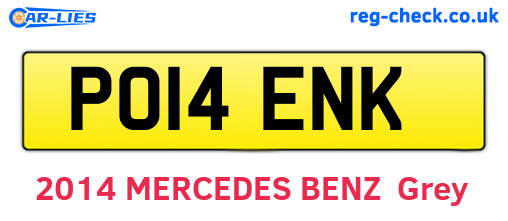 PO14ENK are the vehicle registration plates.