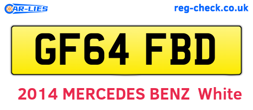 GF64FBD are the vehicle registration plates.