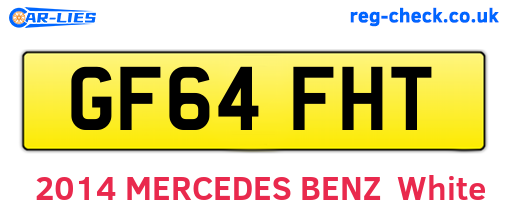GF64FHT are the vehicle registration plates.