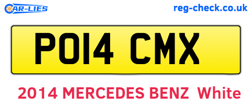 PO14CMX are the vehicle registration plates.