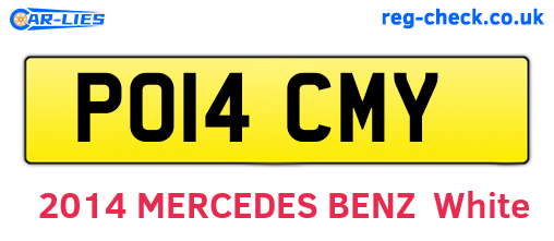 PO14CMY are the vehicle registration plates.