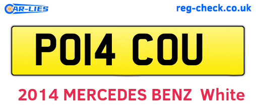 PO14COU are the vehicle registration plates.