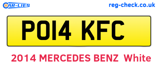 PO14KFC are the vehicle registration plates.