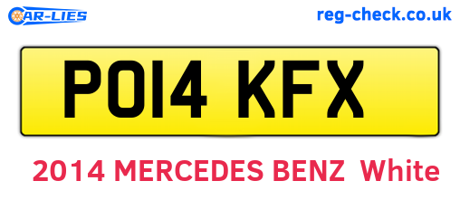 PO14KFX are the vehicle registration plates.