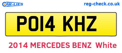 PO14KHZ are the vehicle registration plates.