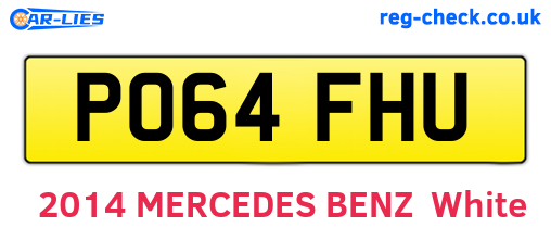 PO64FHU are the vehicle registration plates.