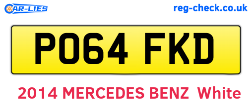 PO64FKD are the vehicle registration plates.