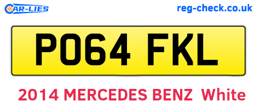 PO64FKL are the vehicle registration plates.