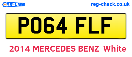PO64FLF are the vehicle registration plates.
