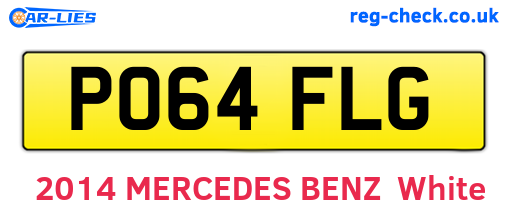 PO64FLG are the vehicle registration plates.