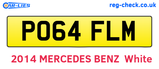 PO64FLM are the vehicle registration plates.