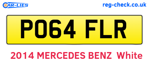PO64FLR are the vehicle registration plates.