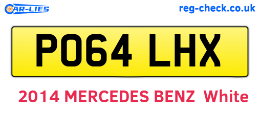 PO64LHX are the vehicle registration plates.