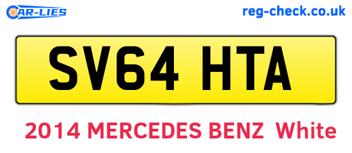 SV64HTA are the vehicle registration plates.