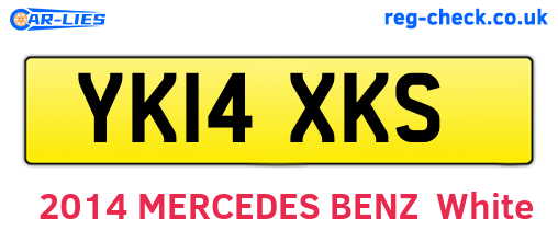 YK14XKS are the vehicle registration plates.