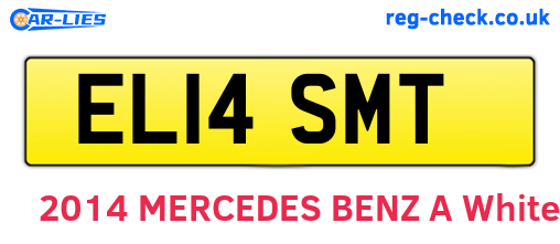 EL14SMT are the vehicle registration plates.
