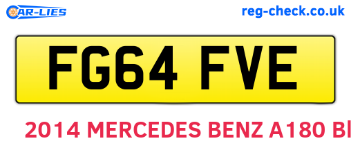 FG64FVE are the vehicle registration plates.