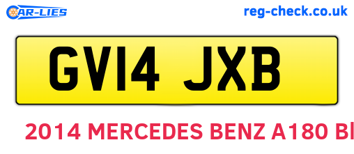 GV14JXB are the vehicle registration plates.
