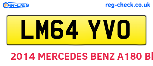 LM64YVO are the vehicle registration plates.