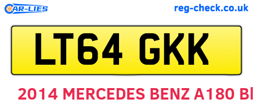 LT64GKK are the vehicle registration plates.