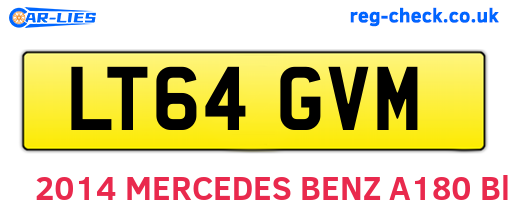 LT64GVM are the vehicle registration plates.