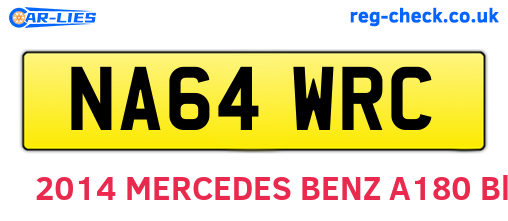 NA64WRC are the vehicle registration plates.