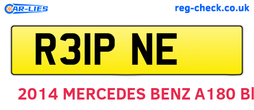 R31PNE are the vehicle registration plates.