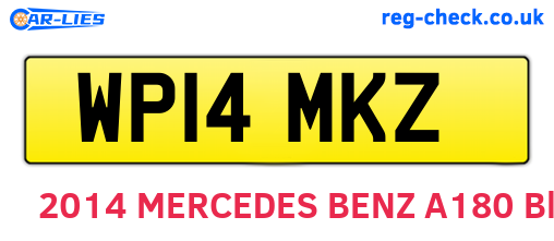 WP14MKZ are the vehicle registration plates.