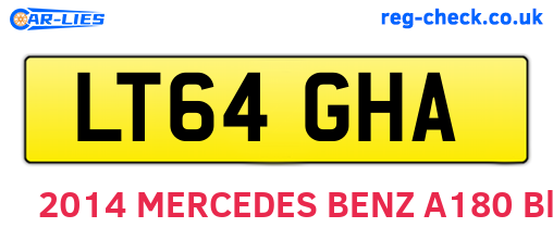 LT64GHA are the vehicle registration plates.