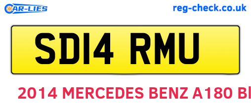 SD14RMU are the vehicle registration plates.