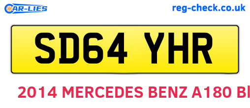 SD64YHR are the vehicle registration plates.