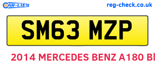 SM63MZP are the vehicle registration plates.
