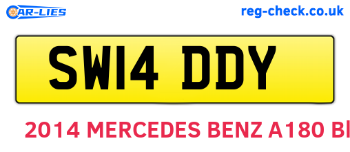 SW14DDY are the vehicle registration plates.