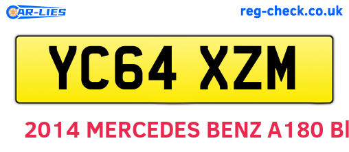 YC64XZM are the vehicle registration plates.
