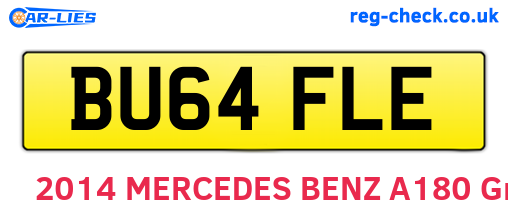 BU64FLE are the vehicle registration plates.