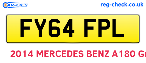 FY64FPL are the vehicle registration plates.