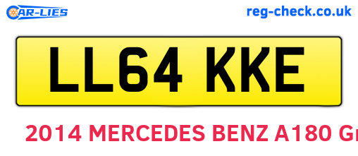 LL64KKE are the vehicle registration plates.