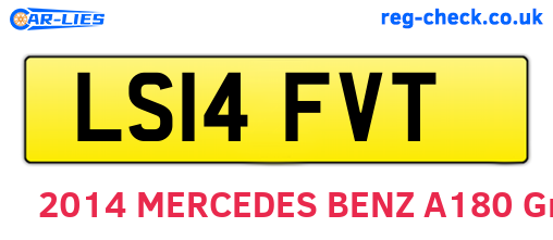 LS14FVT are the vehicle registration plates.