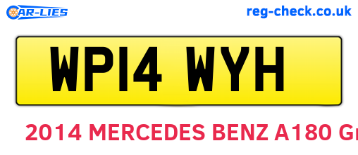WP14WYH are the vehicle registration plates.