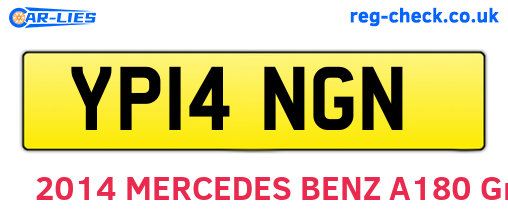 YP14NGN are the vehicle registration plates.