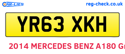 YR63XKH are the vehicle registration plates.