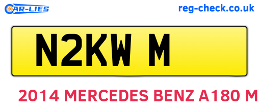 N2KWM are the vehicle registration plates.